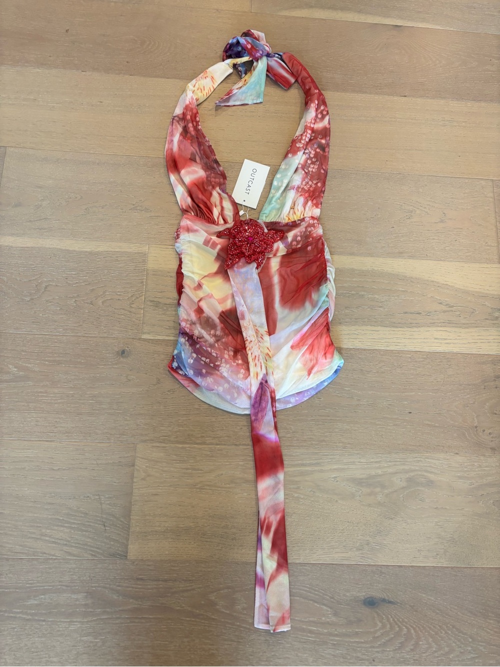 Outcast Josephina Mini Dress Small NWT Jayna print - Picture 7 of 11